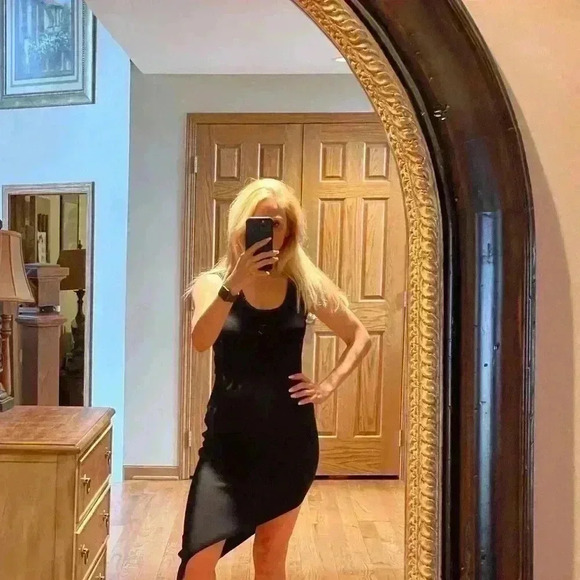 T Alexander Wang Women's Sleeveless Asymmetrical Hem Maxi Dress Black Size S. - Picture 8 of 11